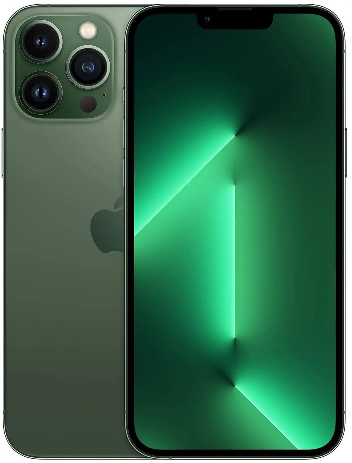 

Смартфон Apple A2484 iPhone 13 Pro Max 256Gb 6Gb альпийский зеленый моноблок 3G 4G 2Sim 6.