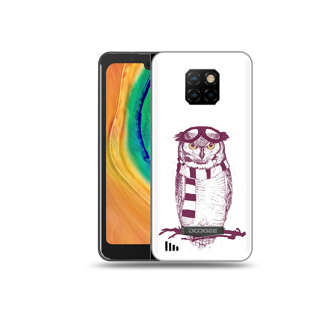 

Чехол MyPads Tocco для Doogee S88 Plus сова-летчик, Прозрачный, Tocco
