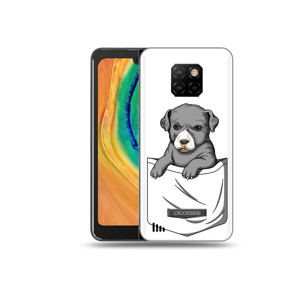 

Чехол MyPads Tocco для Doogee S88 Plus собачка в кармане, Прозрачный, Tocco