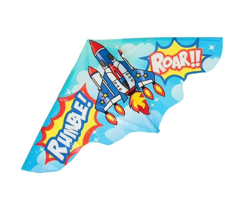 

Воздушный змей Funny toys Истребитель, с леской 333392