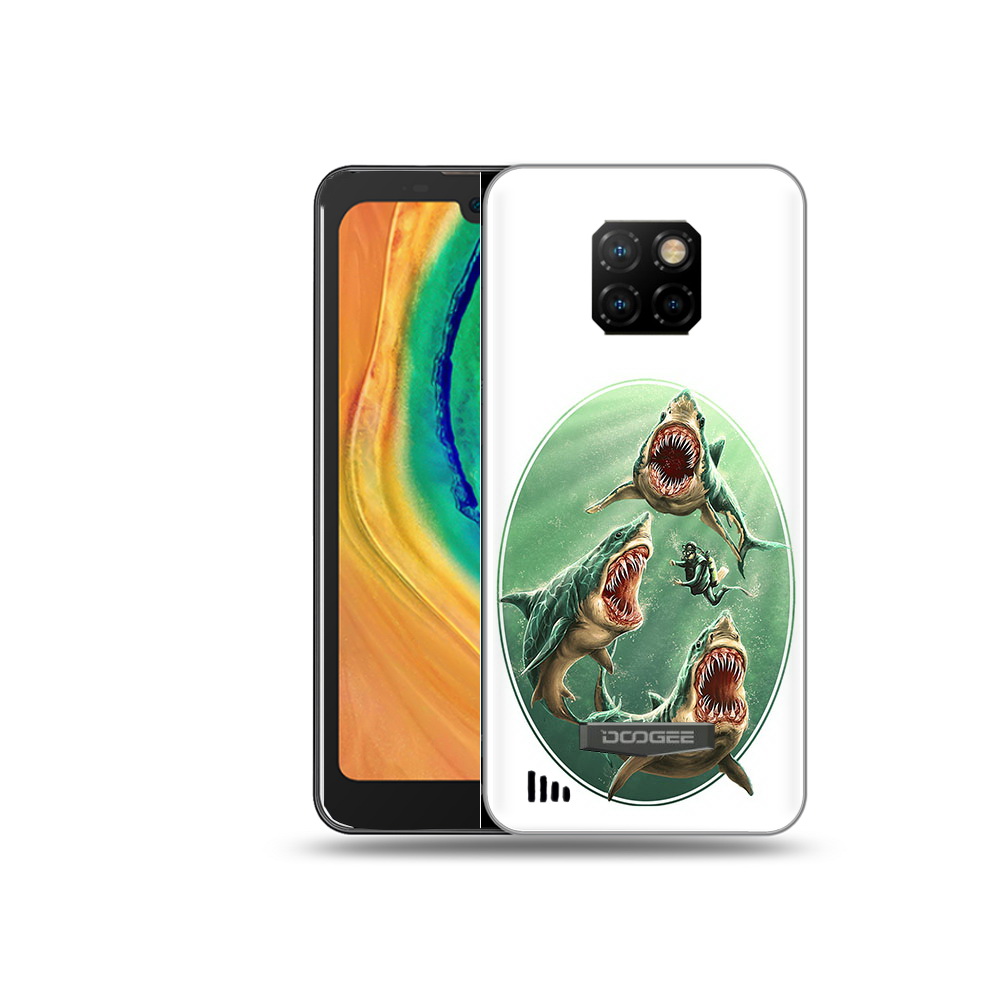 

Чехол MyPads Tocco для Doogee S88 Plus синяя бездна, Прозрачный, Tocco