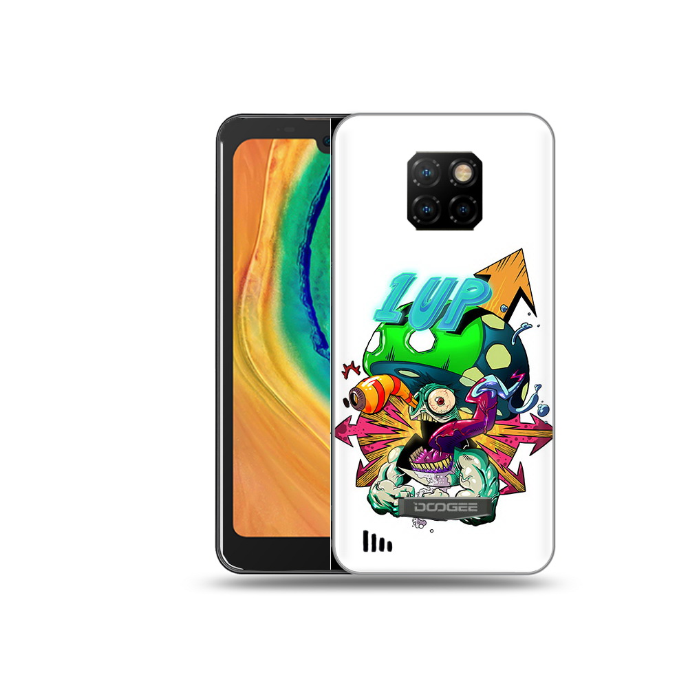 

Чехол MyPads Tocco для Doogee S88 Plus сильный гриб абстракция, Прозрачный, Tocco