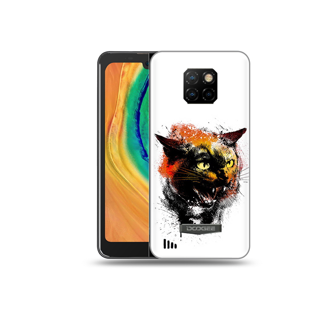 

Чехол MyPads Tocco для Doogee S88 Plus сиамский кот, Прозрачный, Tocco
