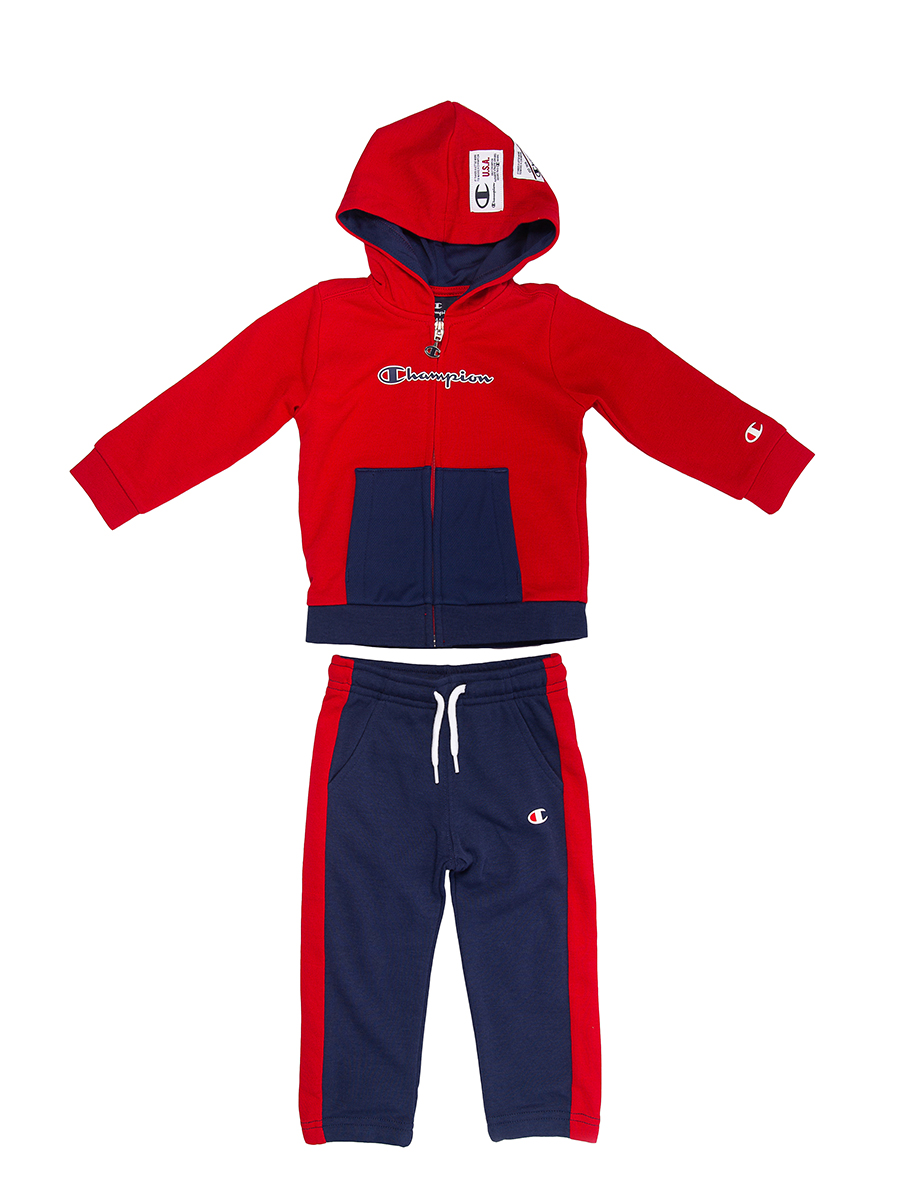 

Костюм спортивный Champion Hooded Full Zip Suit, красный, 80, Hooded Full Zip Suit