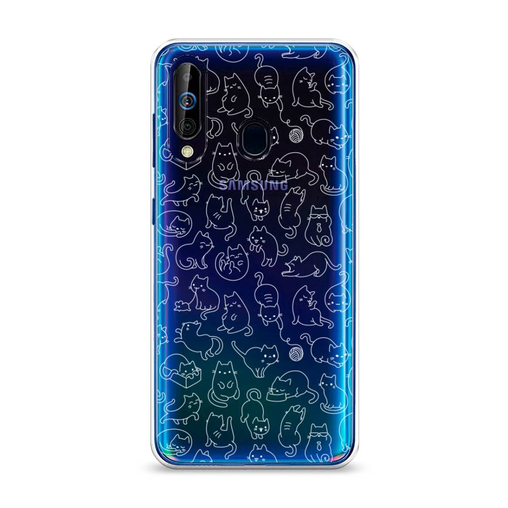 

Чехол Awog на Samsung Galaxy A60/M40 "Шкодливые котики", Разноцветный, 28250-2