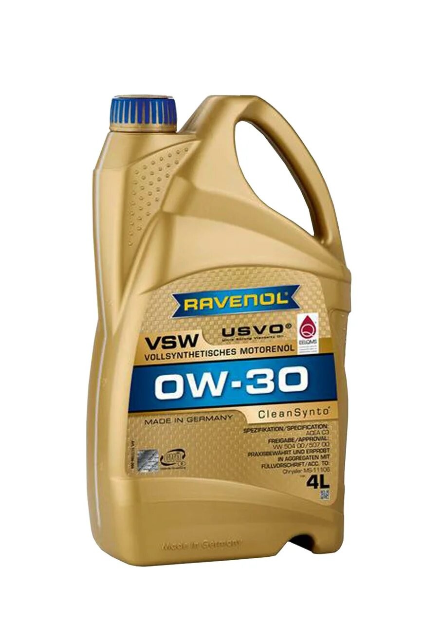 

Моторное масло Ravenol VSW NeW 0W30 4л, VSW NeW