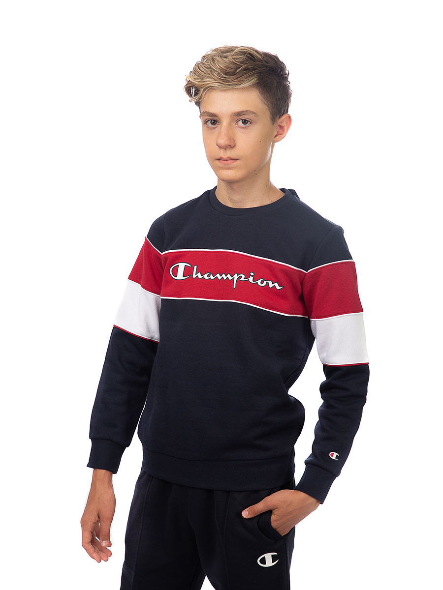 

Толстовка детская Champion Crewneck Sweatshirt, синий, 152, Crewneck Sweatshirt