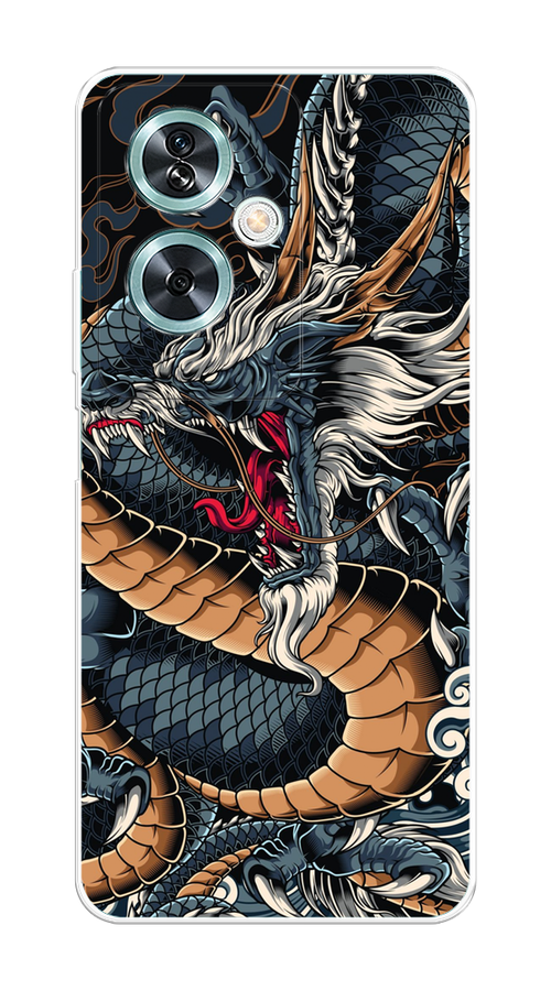 

Чехол на OnePlus Nord N30 SE "Japanese Dragon", Коричневый;черный;синий, 154950-1