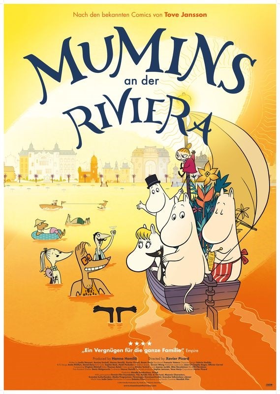

Постер к мультфильму "Муми-тролли на Ривьере" (Muumit Rivieralla) 50x70 см