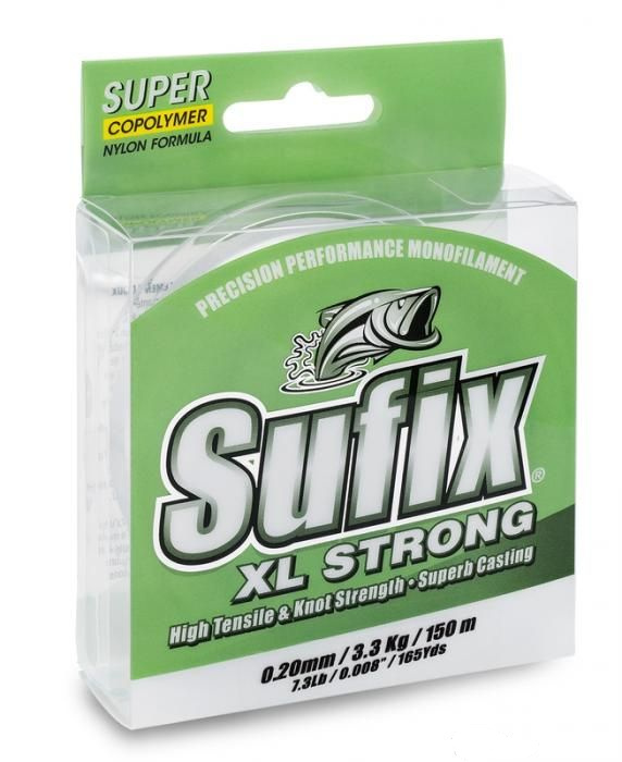 

Леска SUFIX XL Strong прозрачная 150м 0.35мм 10,3кг, Прозрачный