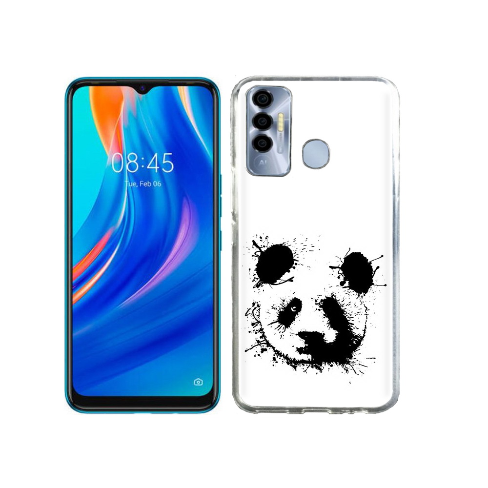 

Чехол MyPads Tocco для Tecno Spark 7P клякса-панда, Прозрачный, Tocco