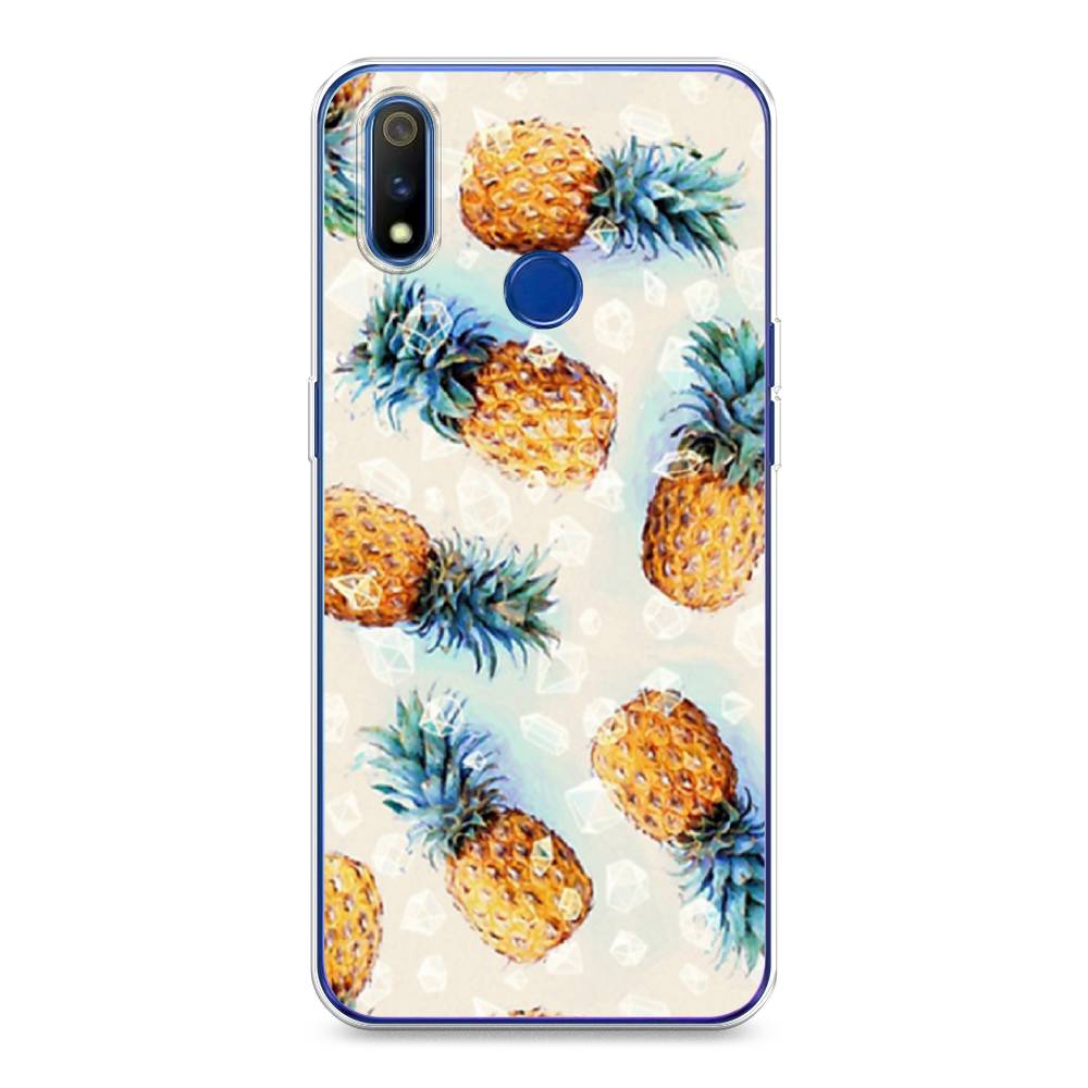 

Чехол Awog на Realme 3 Pro "Ананасы", Разноцветный, 251250-3