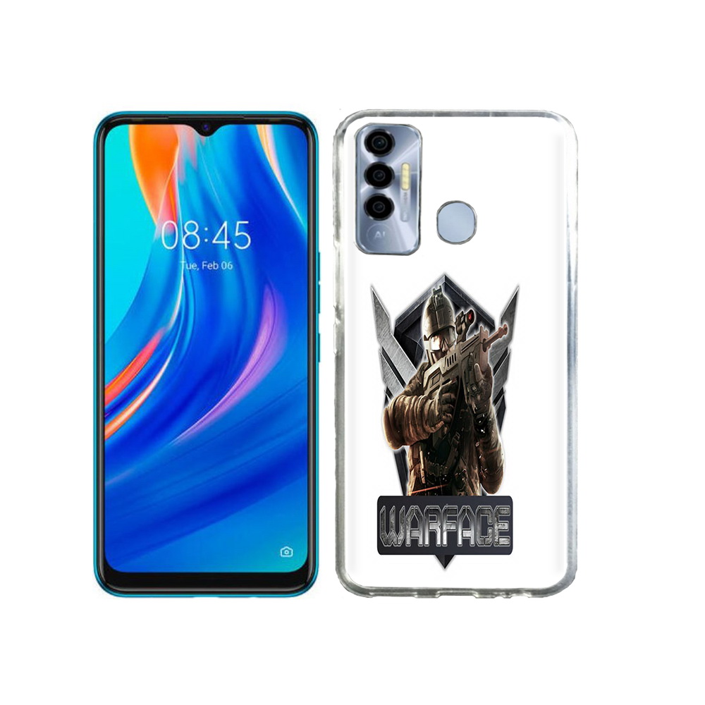 

Чехол MyPads Tocco для Tecno Spark 7P игра про войну, Прозрачный, Tocco