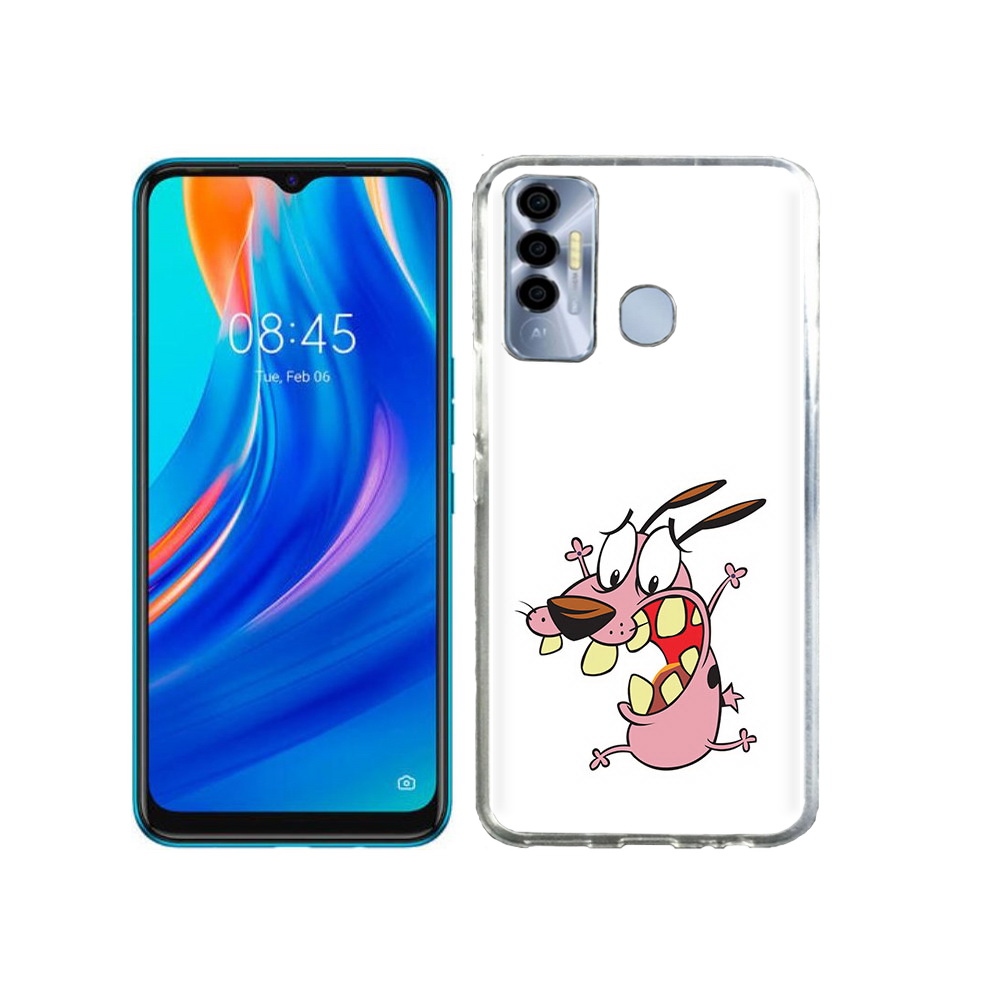 

Чехол MyPads Tocco для Tecno Spark 7P зубастый бобик, Прозрачный, Tocco