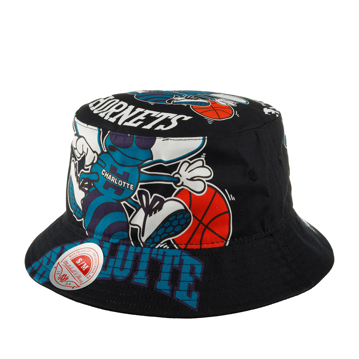 Панама унисекс Mitchell & Ness BUCKSH21322-CHOBLCK Charlotte Hornets NBA черная, р.59