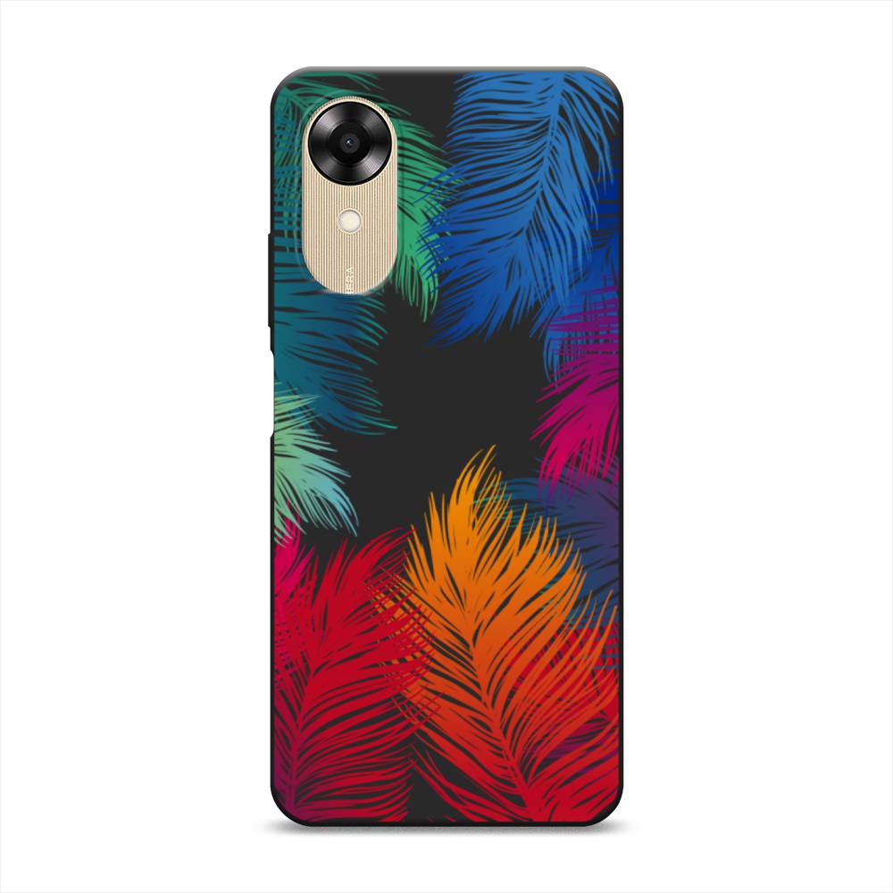 

Чехол Awog на Oppo A17K "Рамка из перьев", Красный, 2512852-1