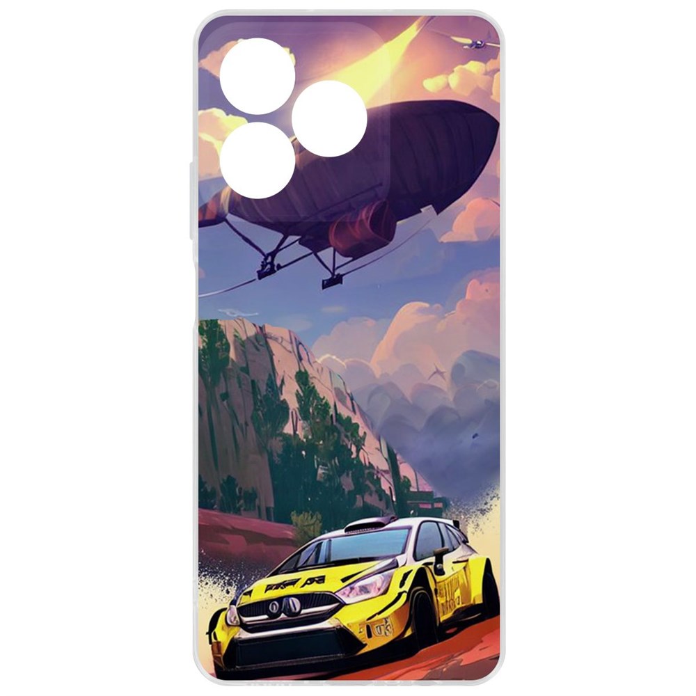 

Чехол-накладка Krutoff Clear Case Гонка для Realme C51, Прозрачный