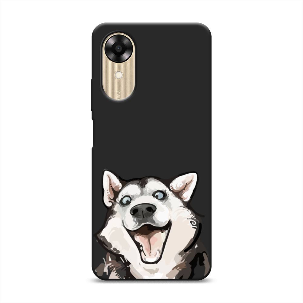

Чехол Awog на Oppo A17K "Радостный хаски", Белый;голубой;черный, 2512852-1