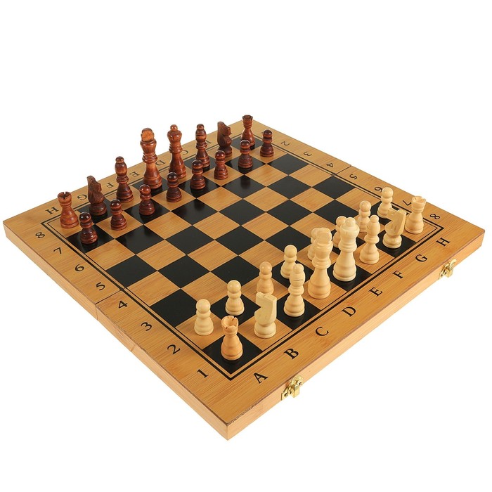 

Настольная игра 3 в 1 "Король": нарды, шахматы, шашки, 39 х 39 см