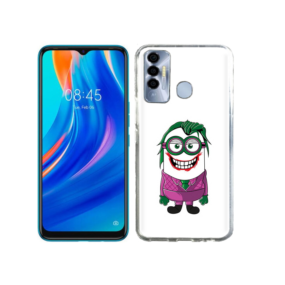 

Чехол MyPads Tocco для Tecno Spark 7P джокер миньон, Прозрачный, Tocco