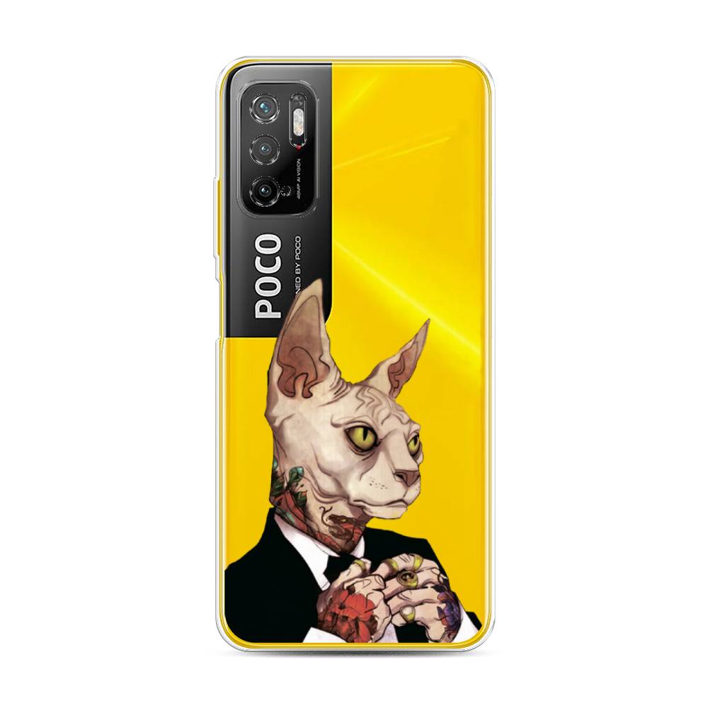 

Чехол Awog на Poco M3 Pro "Татуированный сфинкс", Разноцветный, 311050-7