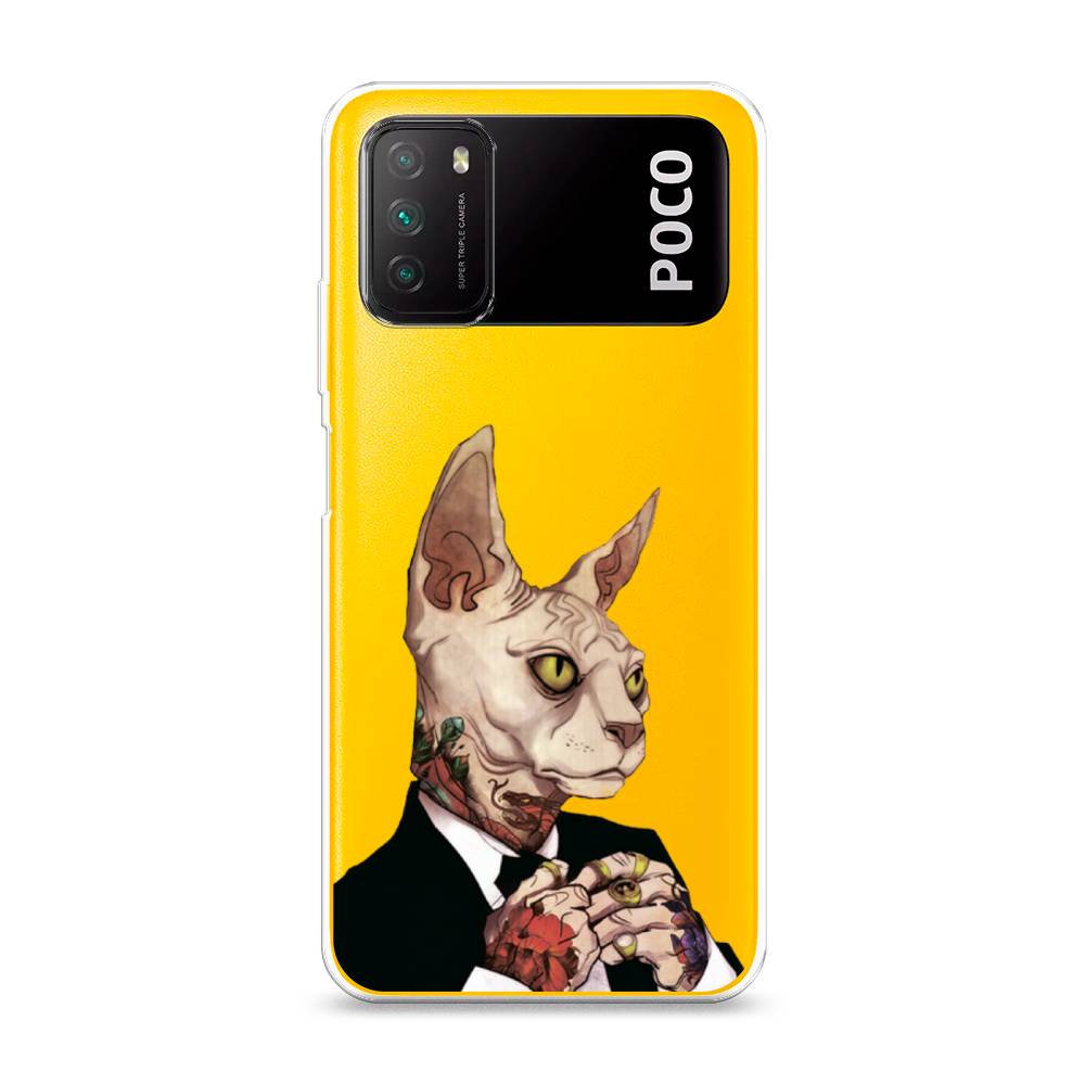 

Чехол Awog на Poco M3 "Татуированный сфинкс", Разноцветный, 39550-7