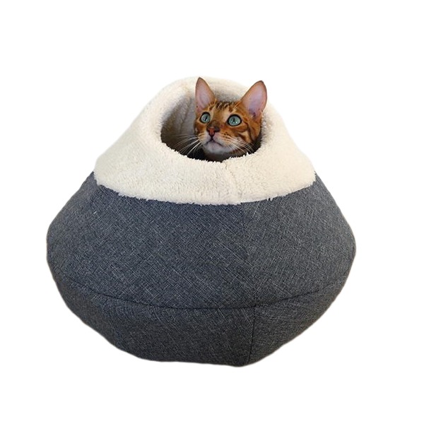 

Круглый плюшевый домик для кошек Rosewood ,40см (Великобритания), Rosewood Круглый плюшевый домик д/кошек 40см