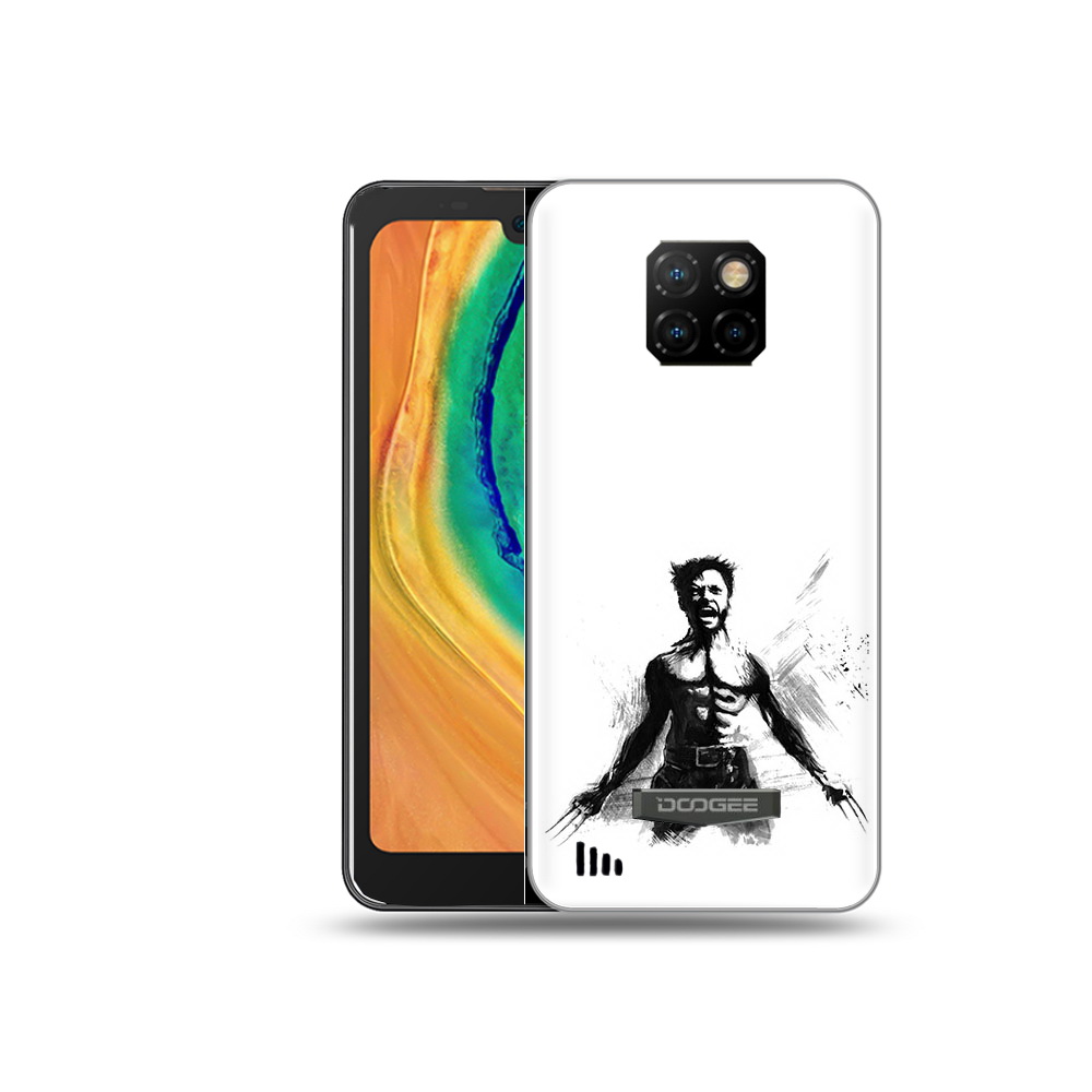

Чехол MyPads Tocco для Doogee S88 Plus росомаха, Прозрачный, Tocco
