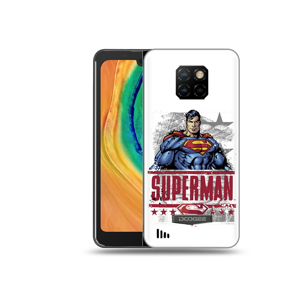

Чехол MyPads Tocco для Doogee S88 Plus рисунок супермен, Прозрачный, Tocco