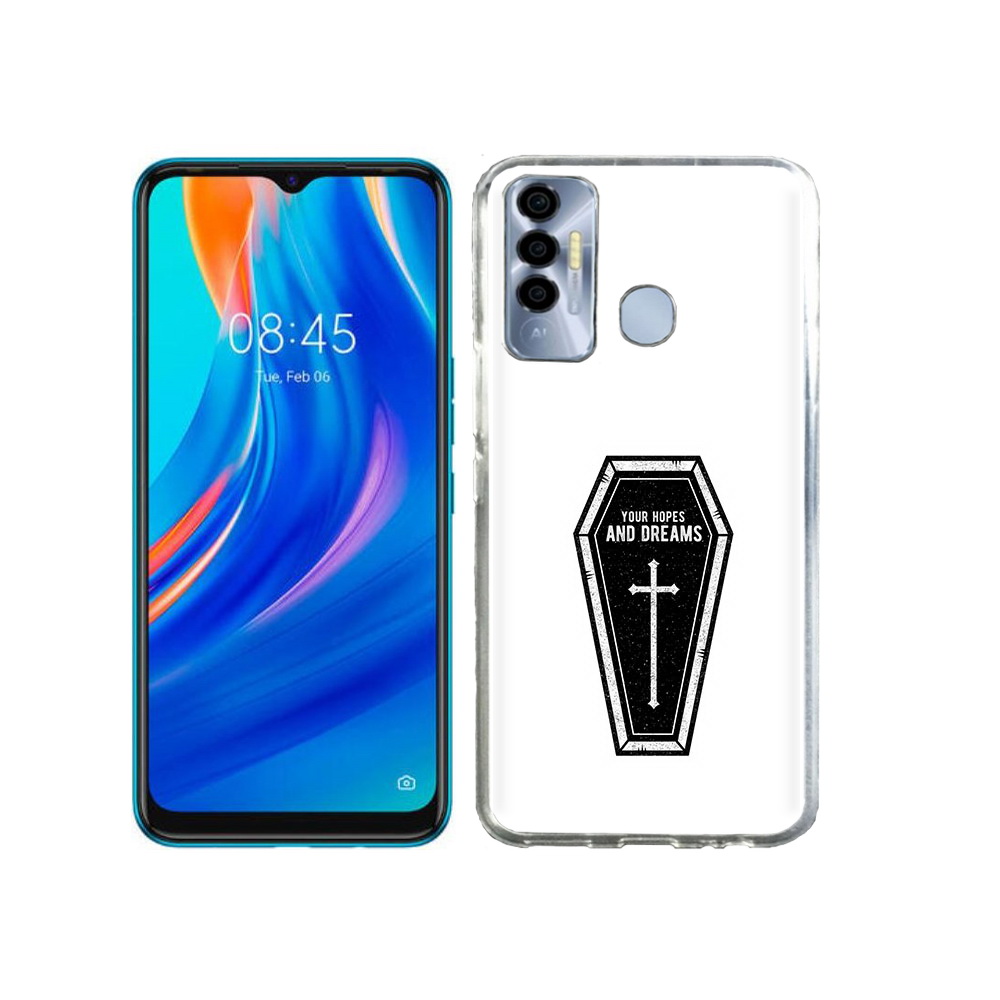 

Чехол MyPads Tocco для Tecno Spark 7P гроб с мечтами, Прозрачный, Tocco