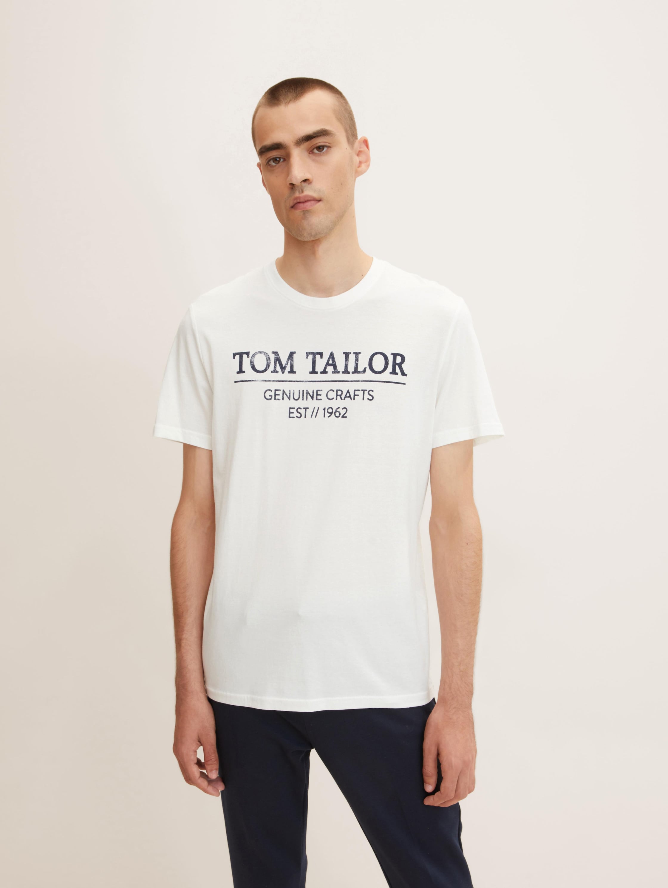 

Футболка мужская TOM TAILOR 1021229 белая S, 1021229