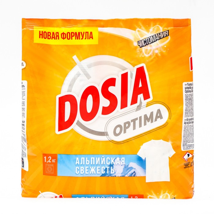 фото Порошок для стирки dosia optima "альпийская свежесть", 1,2 кг