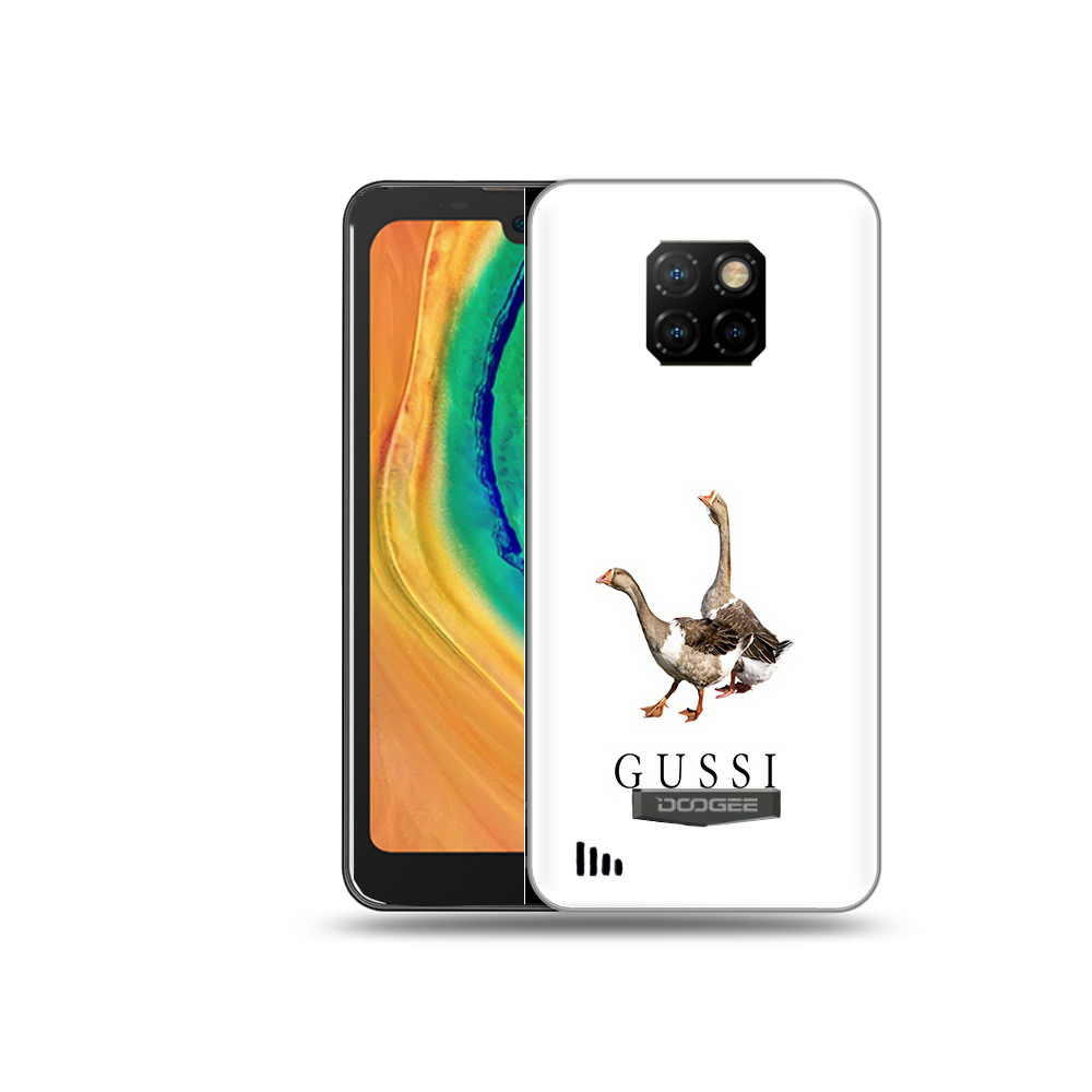 

Чехол MyPads Tocco для Doogee S88 Plus Гусси бренд, Прозрачный, Tocco