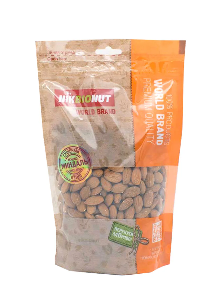 

Миндаль NIKBIONUT 500 г, NIK207