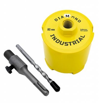 

Коронка по бетону алмазная безударная 80 мм SDS-plus Diamond Industrial DIDCC80