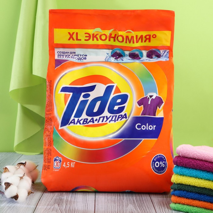 

Стиральный порошок Tide Color, автомат, 4,5 кг