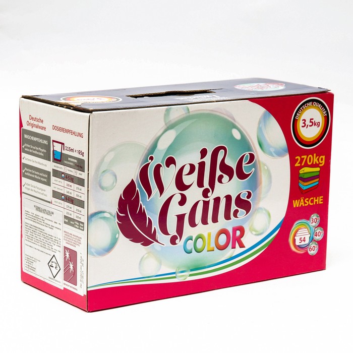 

Стиральный порошок WEISSE GANS, Color, 3,5 кг