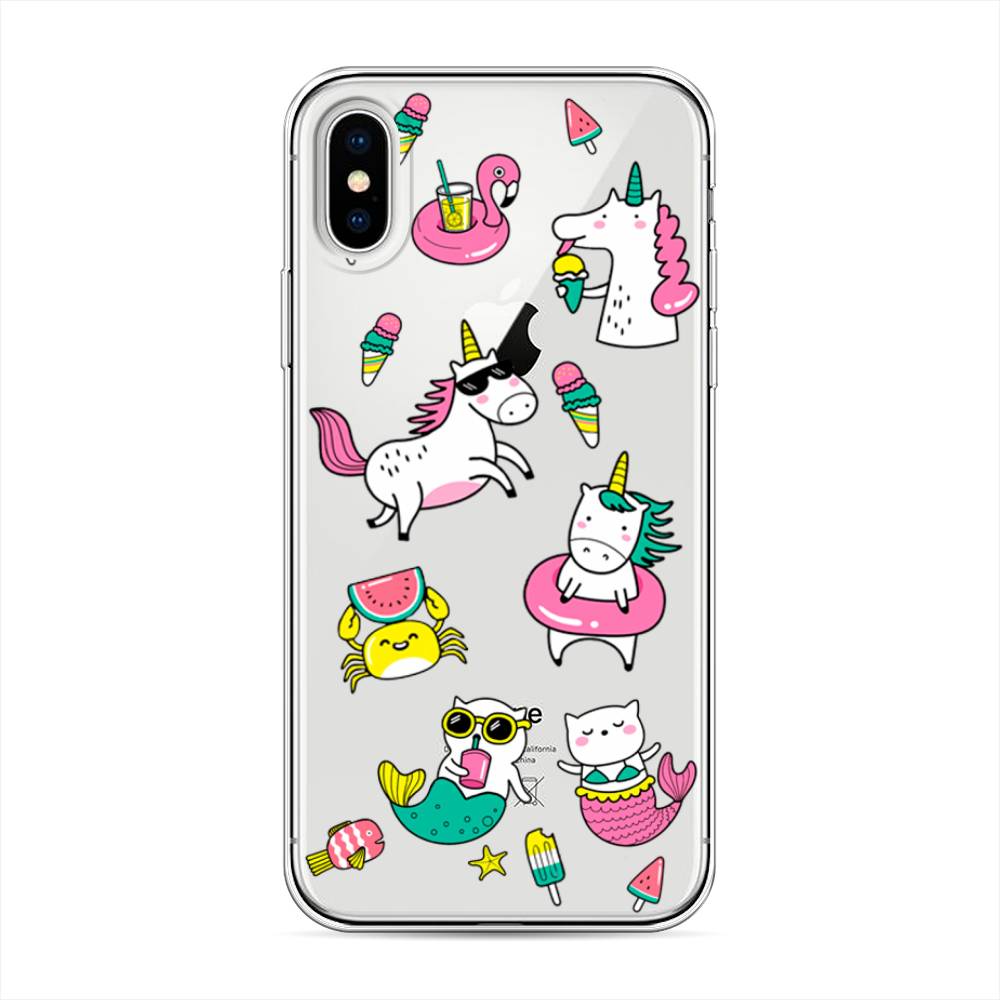 фото Силиконовый чехол "на отдыхе" на apple iphone xs (10s) awog