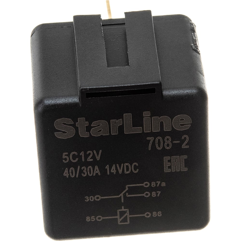 StarLine Реле 5-контактное SL 5C12V, с держателем 12В, 150мА 1012661