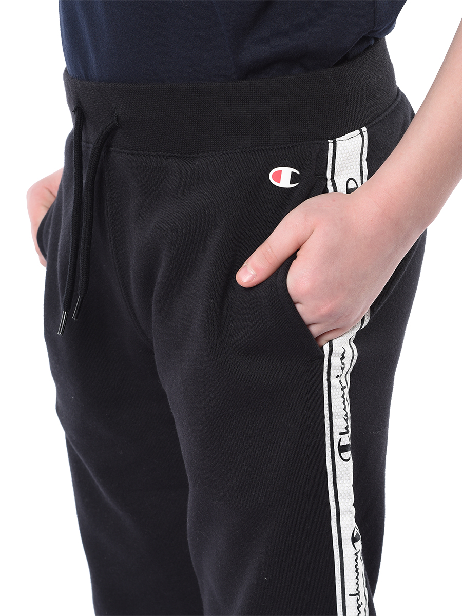 Брюки детские Champion Rib Cuff Pants, черный, 116