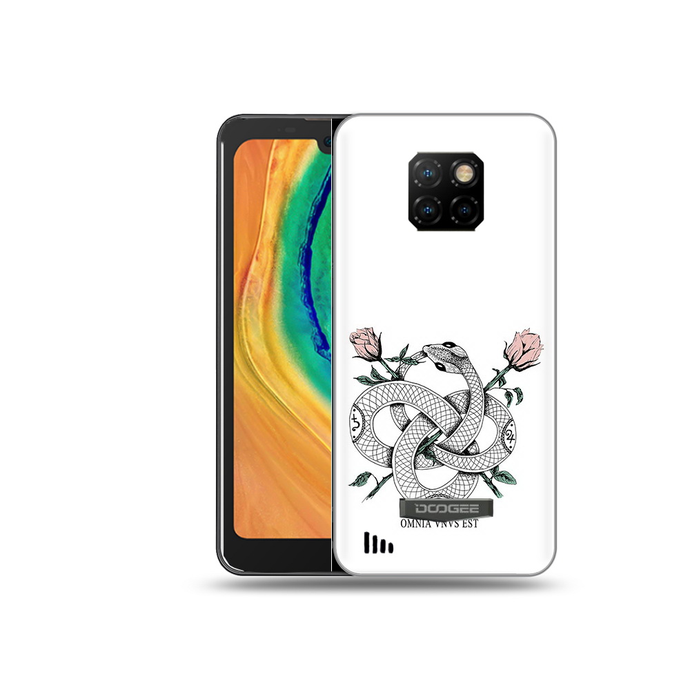 

Чехол MyPads Tocco для Doogee S88 Plus нарисованная змея абстракция, Прозрачный, Tocco