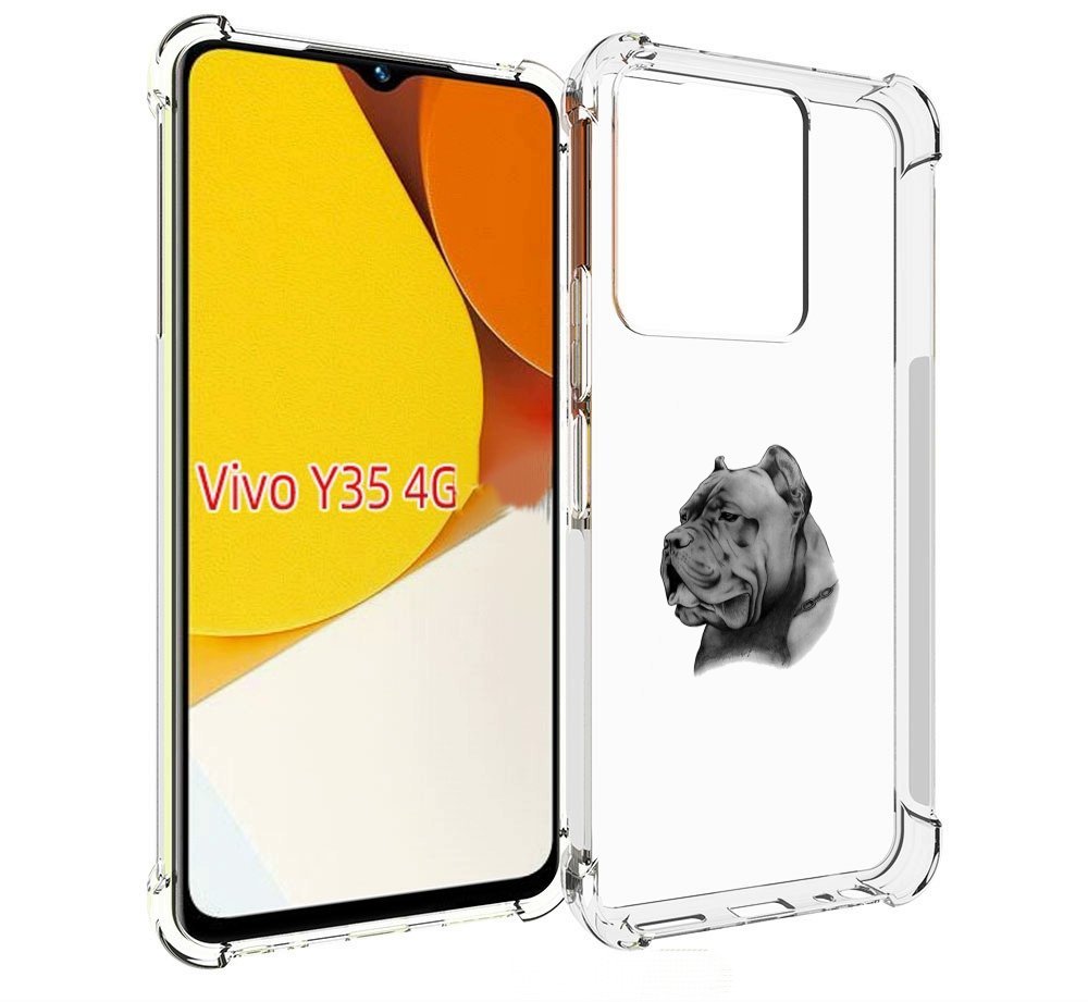 

Чехол MyPads грозный бульдог для Vivo Y35 4G 2022 / Vivo Y22, Прозрачный, Tocco