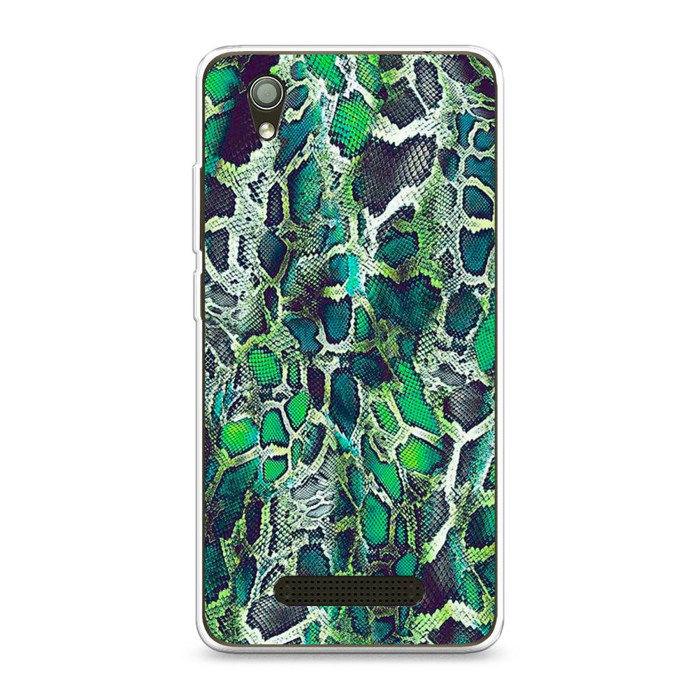 

Чехол Awog на ZTE Blade X3 / ЗТЕ Блэйд X3 "Зеленая кожа змеи", 130650-3