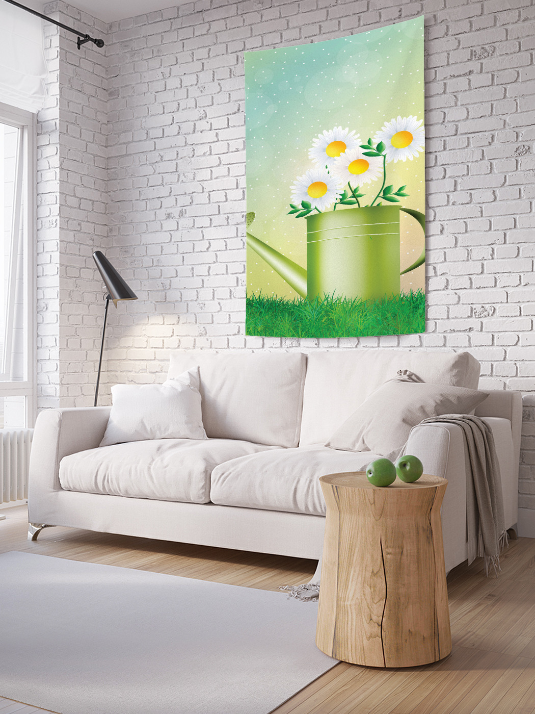 

Вертикальное фотопанно на стену JoyArty Ромашки в лейке 150x200 см, Ромашки в лейке
