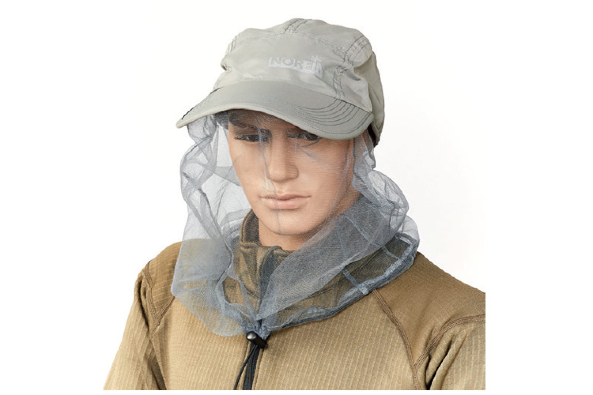 

Бейсболка антимоскитная Norfin STRATUS 03 р.L, Серый