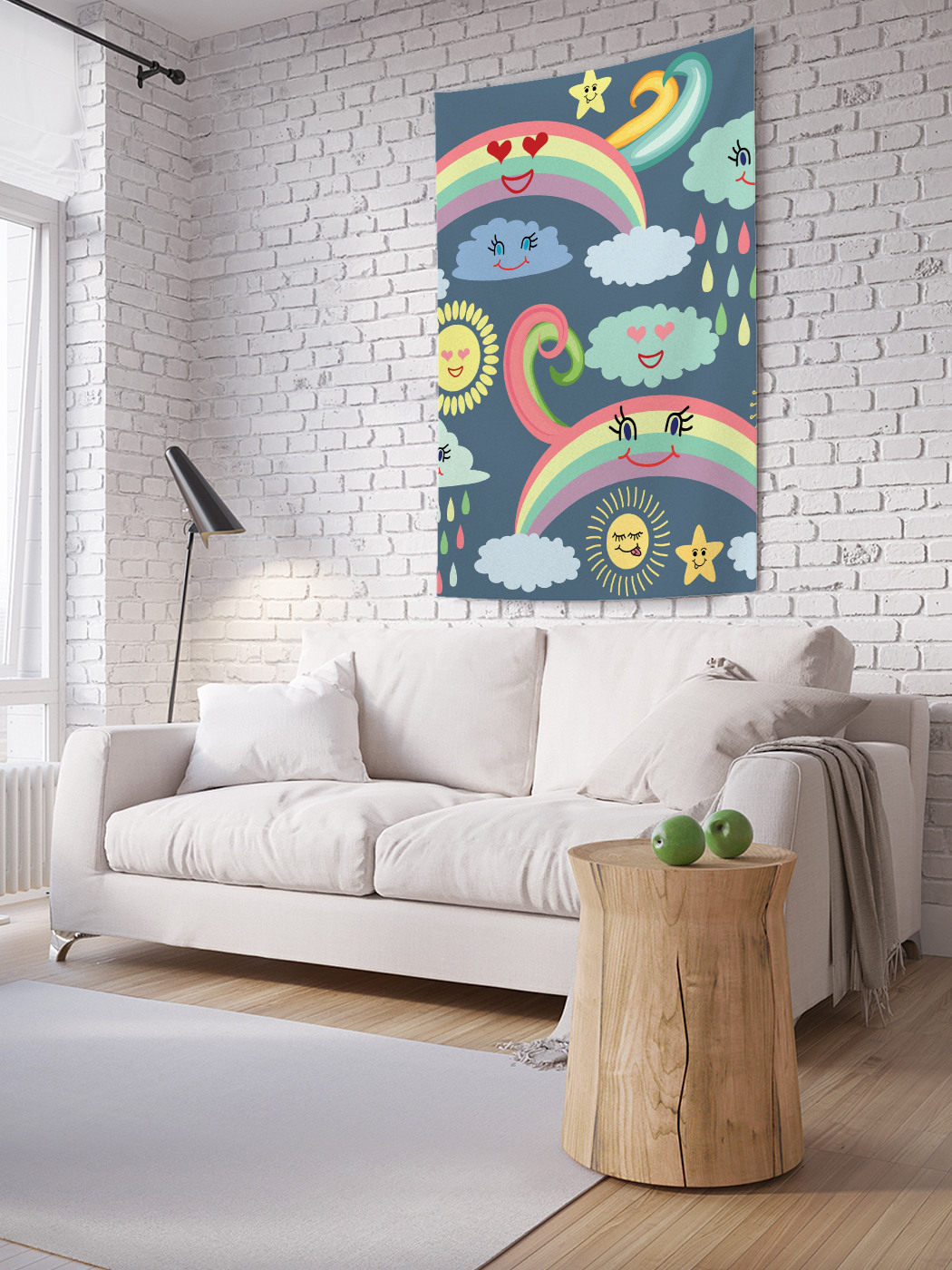 

Вертикальное фотопанно на стену JoyArty Дождик из тучи 150x200 см, Дождик из тучи