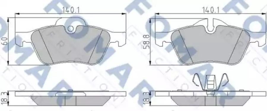 

Fo 928981 Колодки Дисковые Передние \ Mini Mini Cooper/One 1.4I/1.6I/1.4D 01>