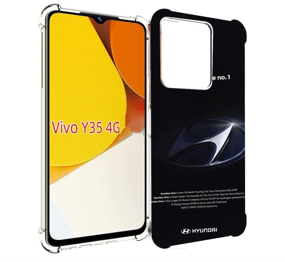 Чехол MyPads hyundai 3 для Vivo Y35 4G 2022 / Vivo Y22