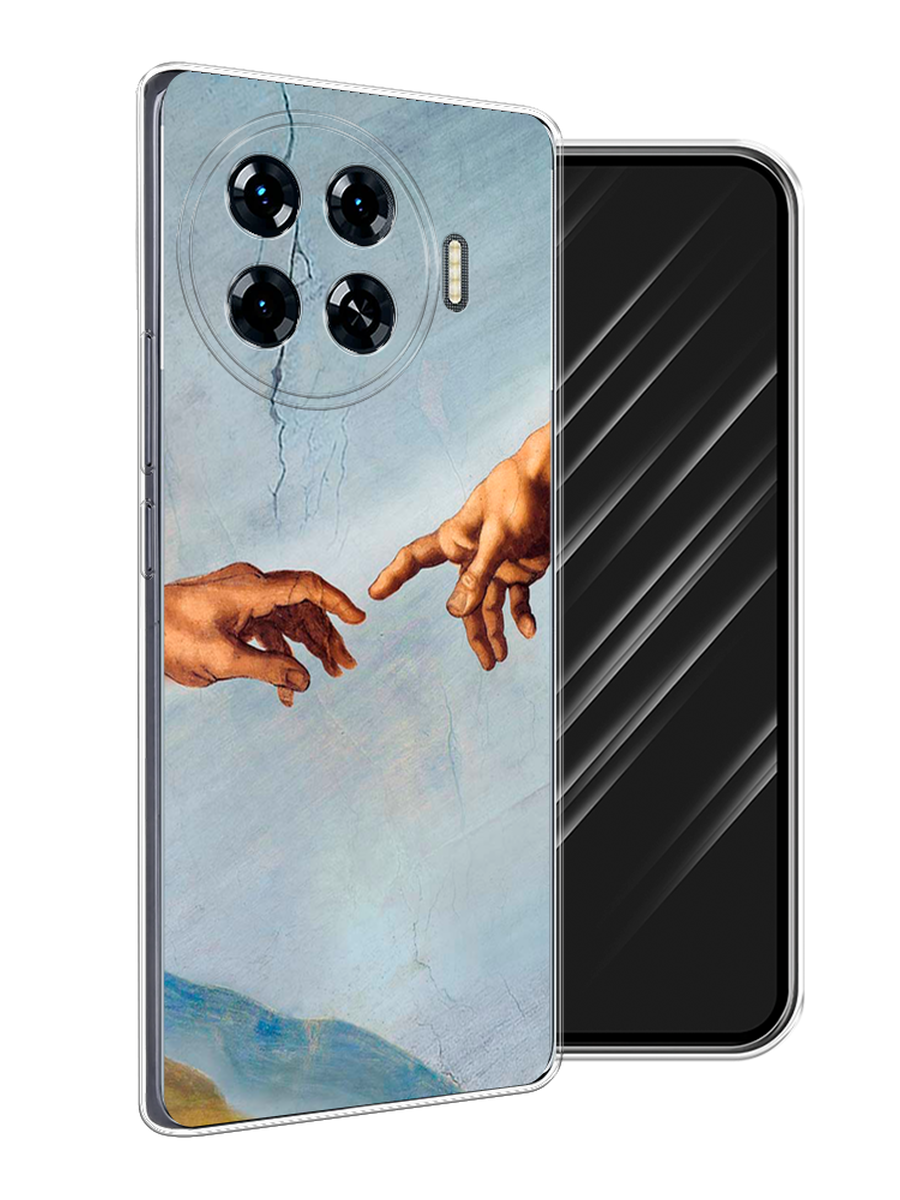 

Чехол Awog на Tecno Spark 20 Pro Plus "Сотворение Адама", Голубой;коричневый;серый, 305050-1