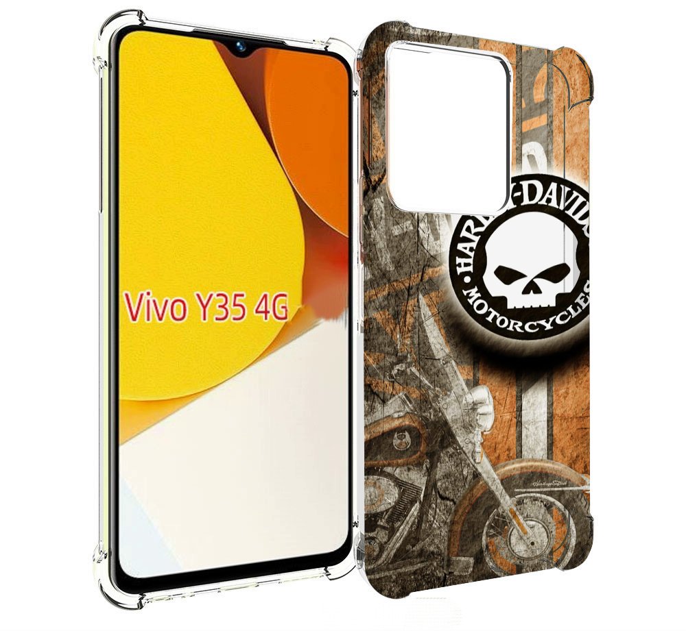 

Чехол MyPads харлеи девидсон для Vivo Y35 4G 2022 / Vivo Y22, Прозрачный, Tocco